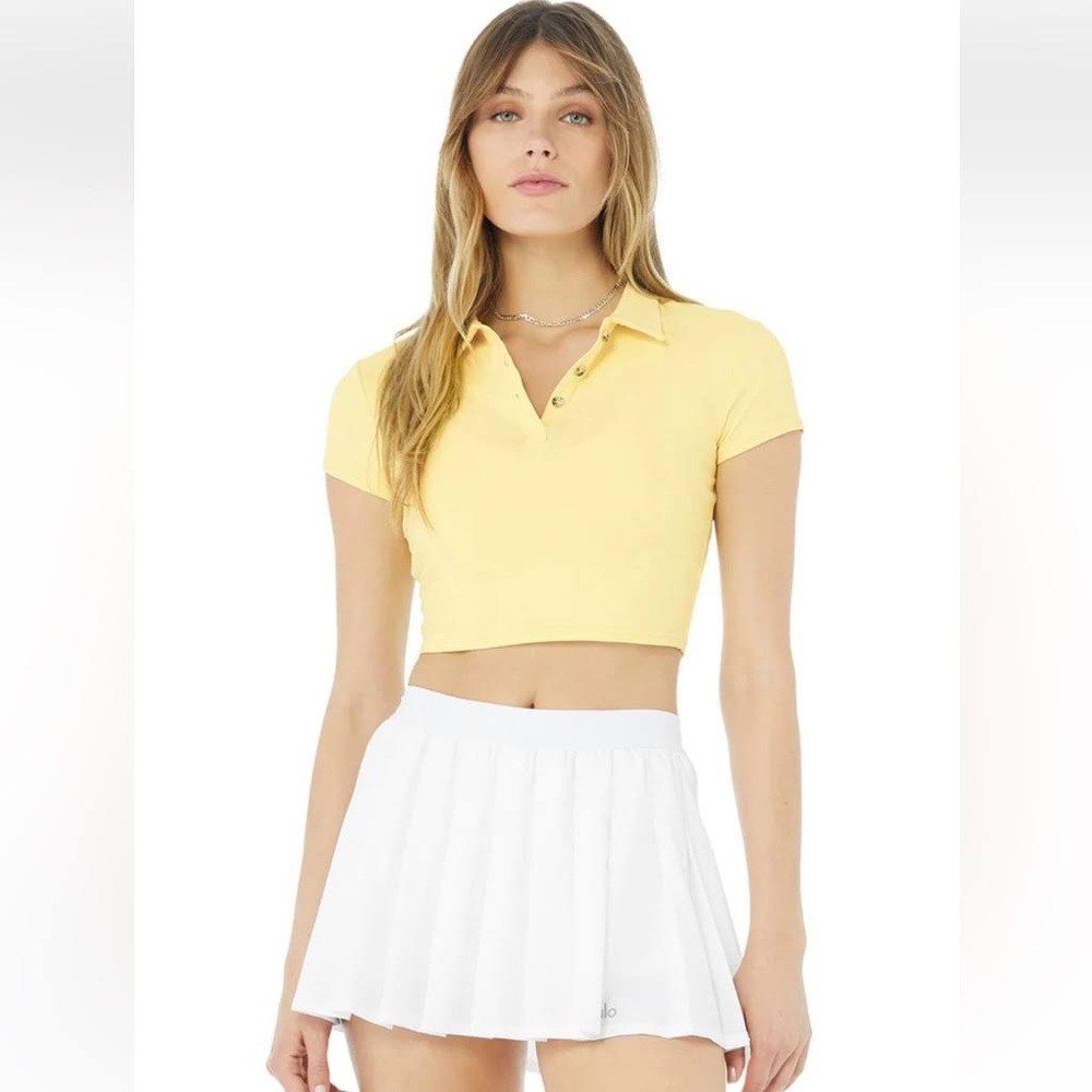 Alo Choice Polo in Buttercup